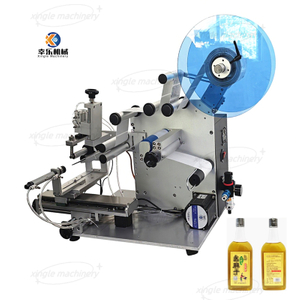 เครื่องติดฉลากอเนกประสงค์กึ่งอัตโนมัติ PLC สติ๊กเกอร์