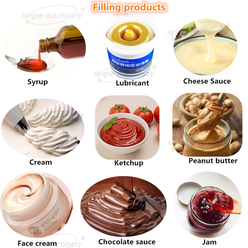 เครื่องบรรจุปั๊มโรเตอร์อัตโนมัติแบบหัวเดียววางมะเขือเทศ