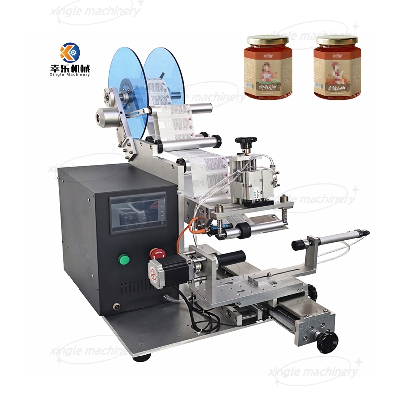 เครื่องติดฉลากอเนกประสงค์กึ่งอัตโนมัติ PLC สติ๊กเกอร์