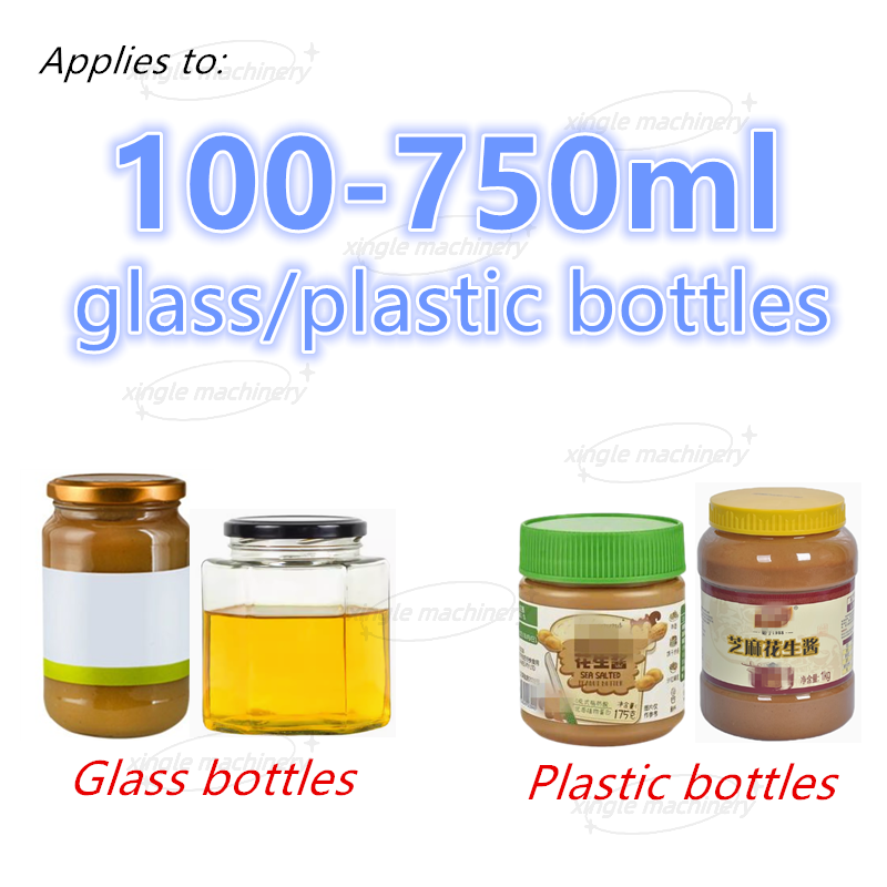 เครื่องบรรจุและปิดผนึกขวดแยมโยเกิร์ตวางอัตโนมัติ
