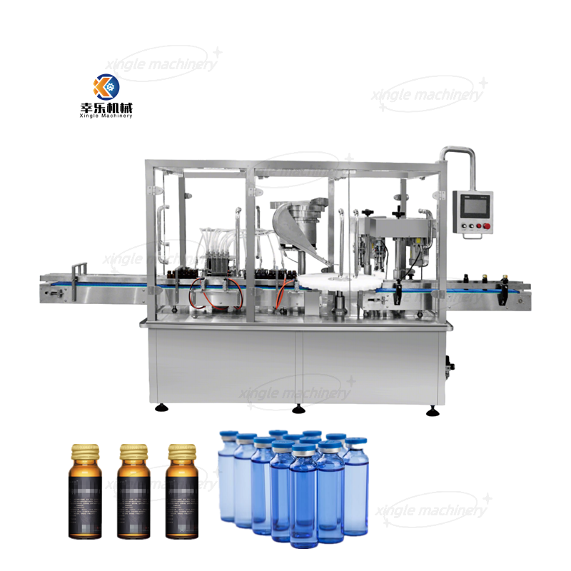 เครื่องบรรจุขวดของเหลวในช่องปากขนาด 10 มล. เครื่องบรรจุและปิดผนึกอัตโนมัติ