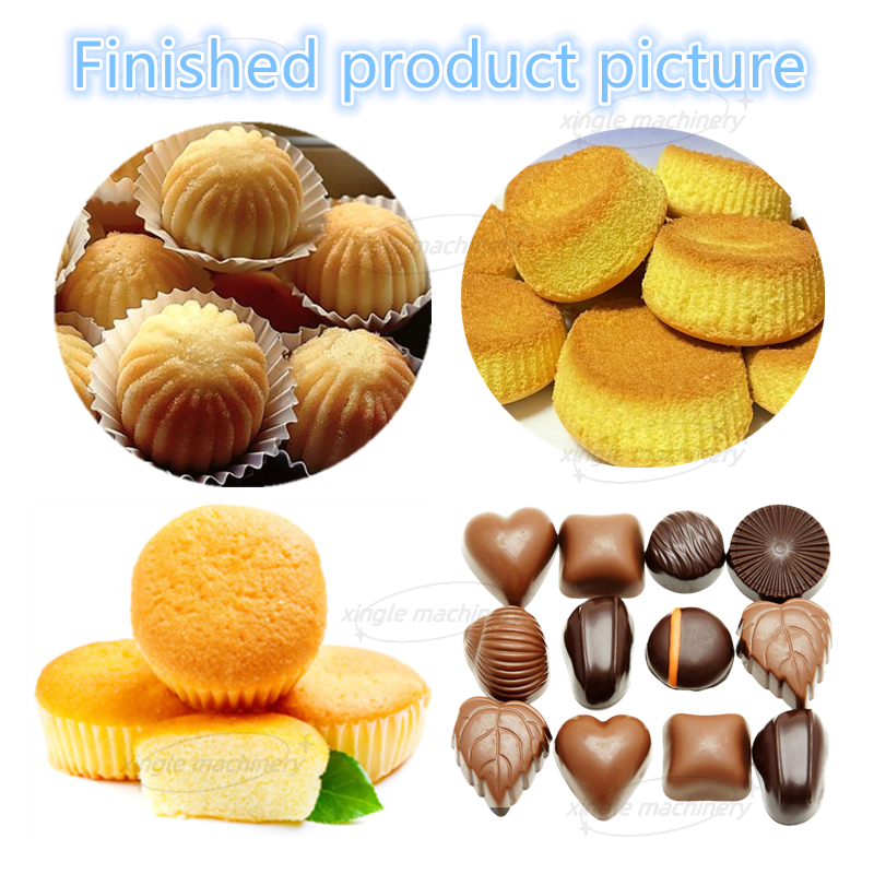 เครื่องบรรจุช็อคโกแลตคัพเค้กอัตโนมัติขนาดเล็กแบบตั้งโต๊ะ